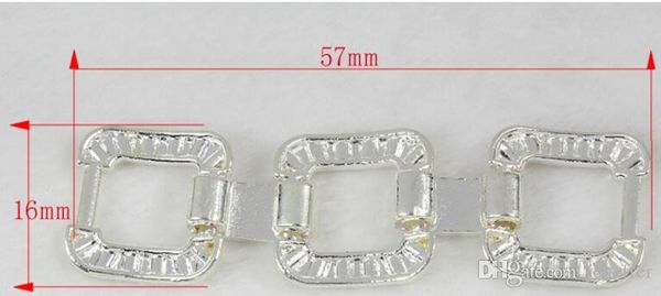 

20pcs/lot 58-459 diy handmade braided bracelet necklace connection accessories environmentally rhinestone silver block chain connector