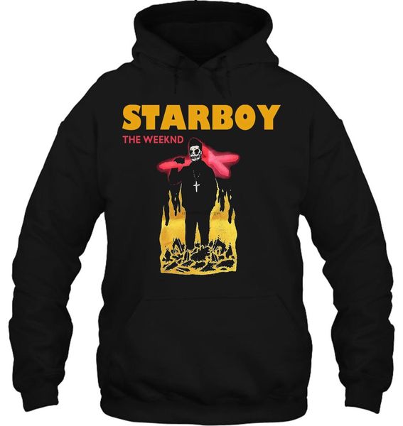 

men hoodie the weeknd starboy tour black legend of the fall uk london xo women streetwear