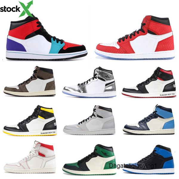 

men basketball shoes 1s banned obsidian unc gold 3 with pine green sport trainer nakeskin jordan retros7-12, Black