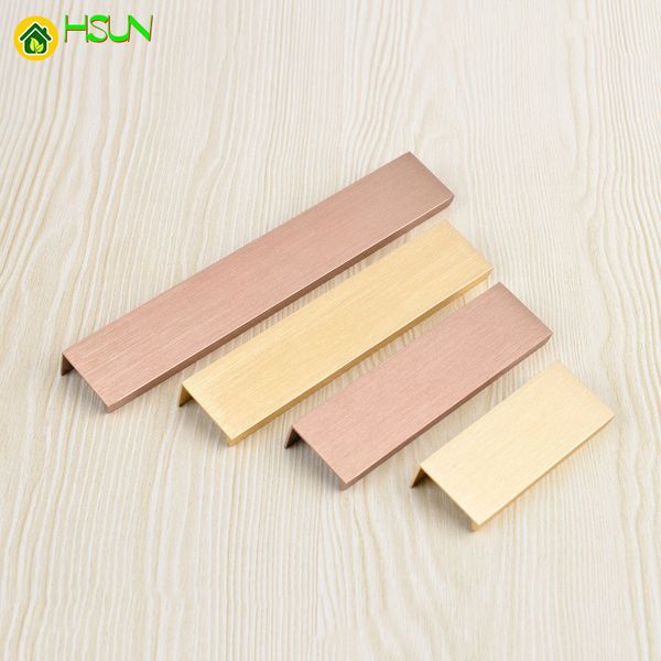 2019 Gold Aluminum Alloy Hidden Handle Tatami Handles Rotating