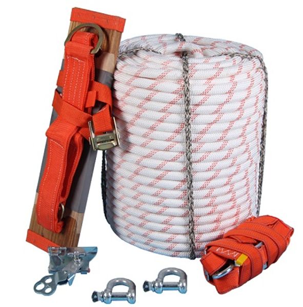 

50m 22--24mm aerial work high above the ground high altitude safety working rope harness, full set outdoor glass clean tool
