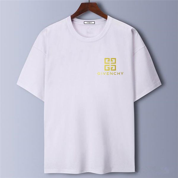 

wholesale brand giv s-5xl littergivenchy 9 colors men women t shirts designers short sleeve summer homme paris streetwear luxury shirts, White