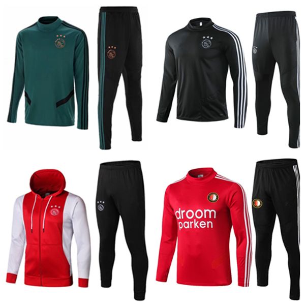 

2019 2020 ajax urvetement football track uit 18 19 tadic de ligt berghui jorgen en t vilhena ajax training uit hoodie jacket track kit, Black;red