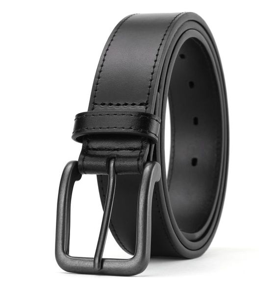 

fashion belts for mens dress leather belt pin buckle men's belt, Black;brown