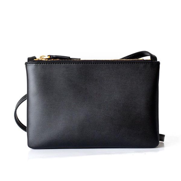 

belle2019 layers three envelope packet genuine leather woman zipper organ single shoulder span package