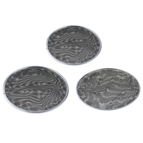 

pack of 3 bass drum heads mute pad black, 8inch 10inch 14inch