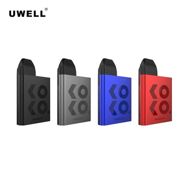

Uwell Caliburn KOKO Pod System Kit 520mAh с 1.2 ohm 2.0 ml Caliburn Koko Pod картридж Draw-активированный дизайн 100% аутентичный