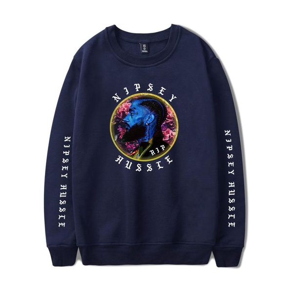 

nipsey hussle men sportswear fashion brand print mens hoodies pullover hip hop mens tracksuit sweatshirts hoodie sweats, Black
