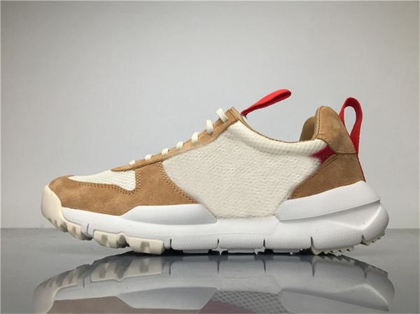 

2020 tom sachs x craft mars yard 2.0 ts joint limited sneaker natural sport red maple authentic running shoes with original box