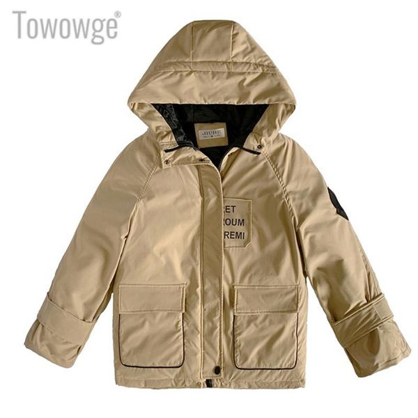 

towowge new saling fashion trend coat keep warm women's coat cute couples four color women's clothing 2019, Tan;black