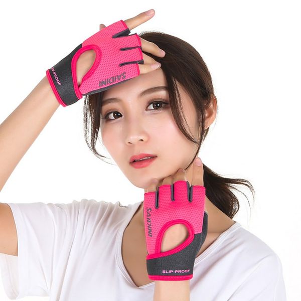 

weight lifting anti-slip anti-sweat men women outdoor bike bicycle riding fitness weight cycling gloves half finger breathable