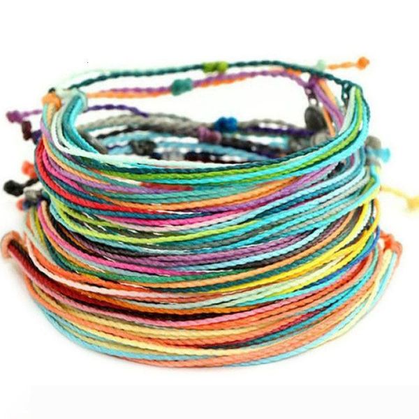 

ornaments taiwan wax string manual weave bracelet more color rope braid friendship bracelet, Golden;silver