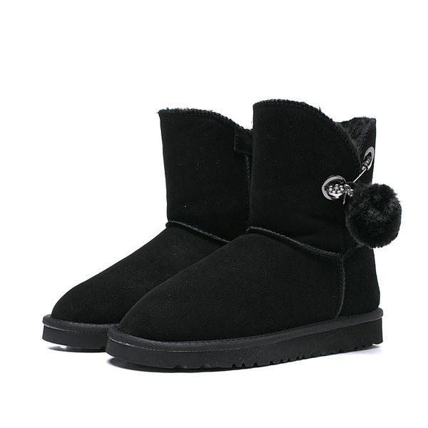 

2019 des chaussures luxury designer shoes australia women snow boots wgg bailey hairball girl bow tie ankle knee winter boot zh02