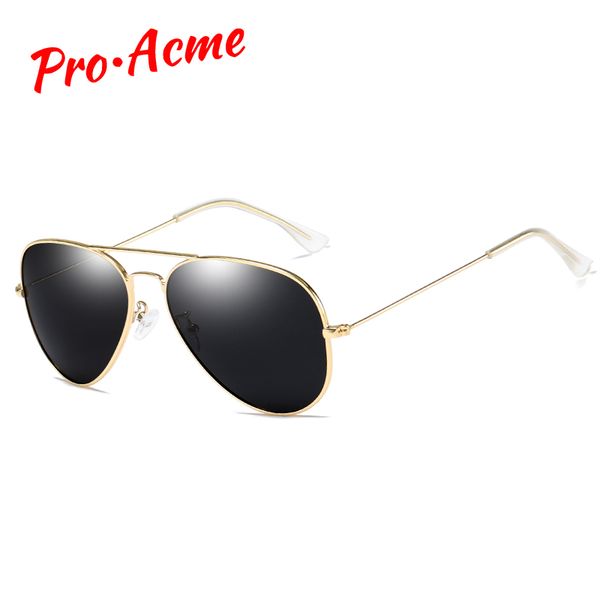 

pro acme classic retro pilot sunglasses men polarized sun glasses for men uv400 glasses for driving pc1448, White;black