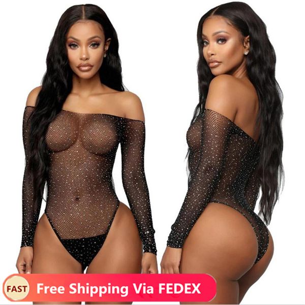 

нижнее белье femme сексуальное кружевное белье эротическое сеточку rhinestone lenceria off shouder черный пижамы платья baby doll teddy, Red;black