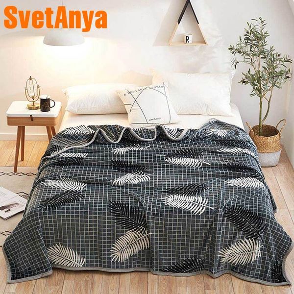 

svetanya thin blanket leaves cartoon print sofa throws winter warm sheet