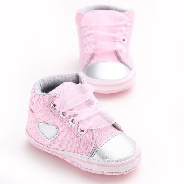 

first walkers classic casual baby shoes toddler born polka dots girls autumn lace-up sneakers 0-18 months 090a