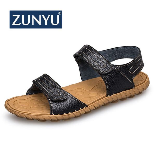 

zunyu new classics style men sandals outdoor walking summer shoes anti-slippery beach shoes men comfortable soft ing, Black