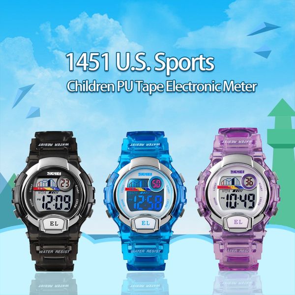 

watches kids gift for age 4-12 years old waterproof swimming frozen sports watch boys girls led digital watches for kids, Slivery;brown