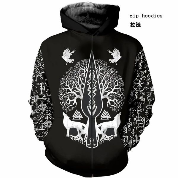 

plstar cosmos viking tattoo 3d all over printed shirts tees 3d print hoodie/sweatshirt/zipper man women eagle cross tattoo-15, Black