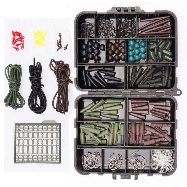 

fishing tackle box bundle carp safety weight clips hooks swivels quick links
