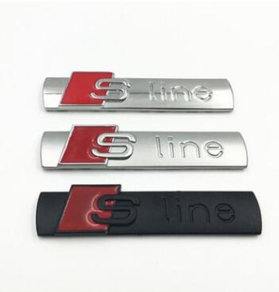 

car styling audi s line sticker cover for audi sline logo a3 a4 a5 a6 q3 q5 q7 b7 b8 c5 s6 auto car decal accessories good quality