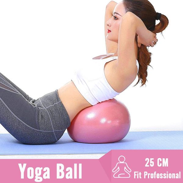 

25cm profession pilates yoga balance ball sports bola fitness fitball workout massage balls home gym and exercise equipment uxzfa