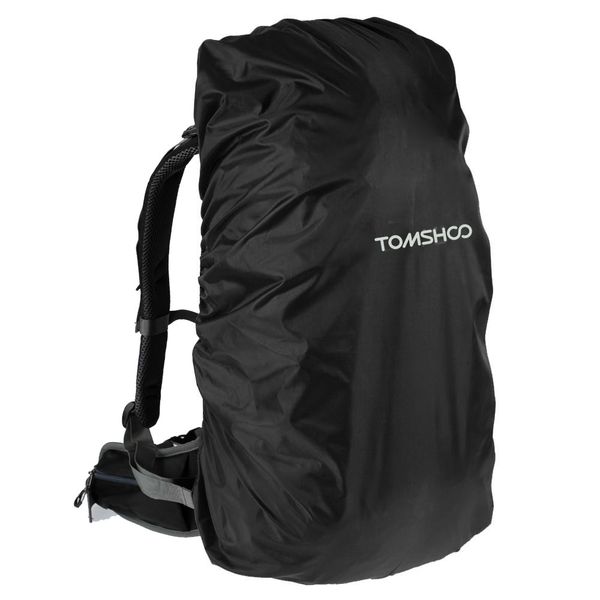 

tomshoo 40l-50l backpack rain cover climbing backpack dust cover waterproof bag rain for outdoor bag hiking camping travel