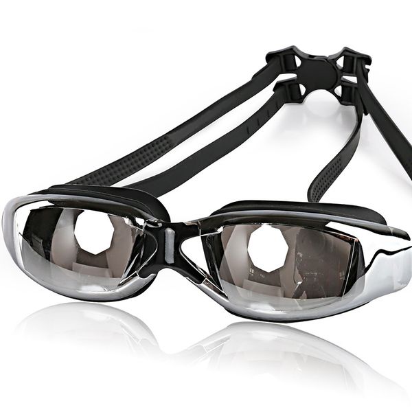 

2017 arena professional swim goggles anti fog uv plating glasses electroplate mirrored eyewear or large frame waterproof