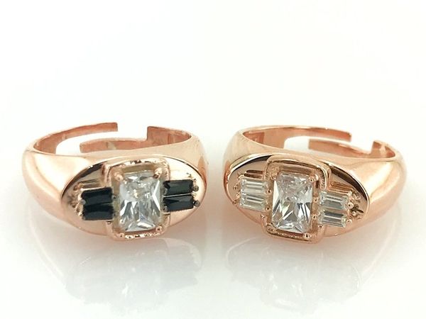 

new trend pointing and pinky finger ring silver ring, Golden;silver