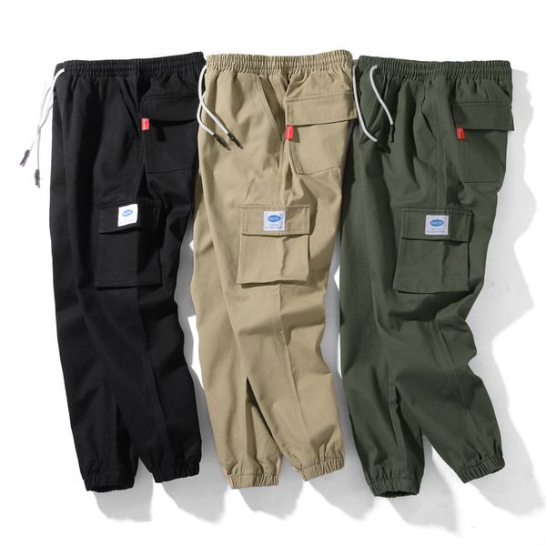 

men pants mens sweatpants jogging pants sweatpants mens joggers pantalon trousers casual trim and leg overalls mens designer casual street w, Black
