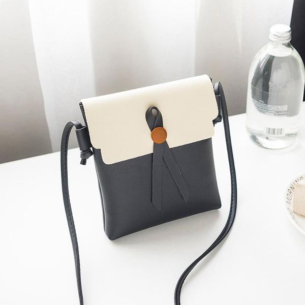 

fashion patchwork color cover crossbody bag elegant tassel shoulder bags small messenger pack mobile phone pack portable /e