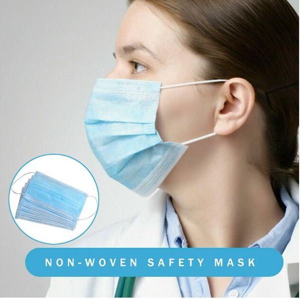 

disposable masks same day ship 3-ply non-woven disposable anti dust mouth-muffle face masks men women anti fog face mouth masks breathable