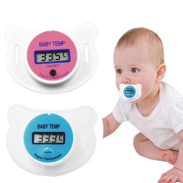 

baby health new arrival baby nipple thermometer pacifier lcd digital temperature mouth safe health tester 40%off