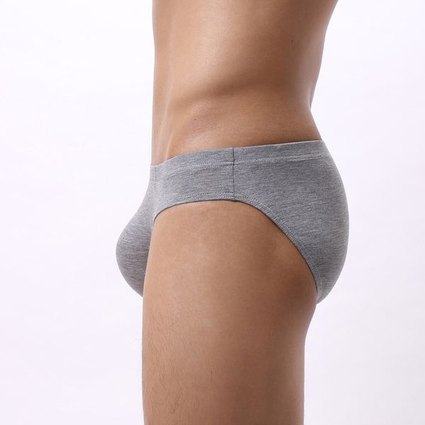 

mens briefs shorts underwear breathable bamboo fiber panties big u convex pouch underpants homme cuecas briefs european size s-xl, Black;white