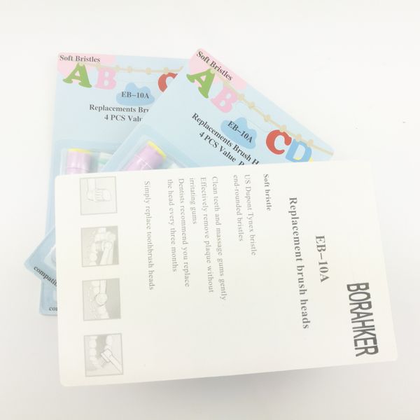 

children electric toothbrush replacement heads oral hygiene clean kids 400pcs/lot(100pack