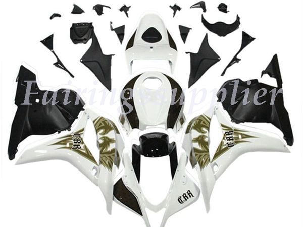 

новый (литье под давлением) abs обтекатель комплекты fit для honda cbr600rr f5 2009 2010 2011 2012 600rr 09-12 зализ набора белых черного no