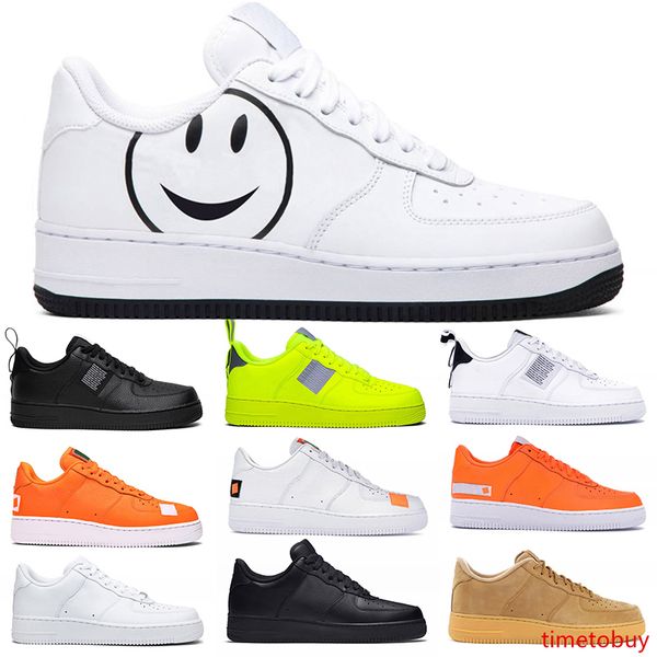 

men women fashion platform sneakers one utility black white triple volt red flax mens trainer casual skateboard shoes size 36-45