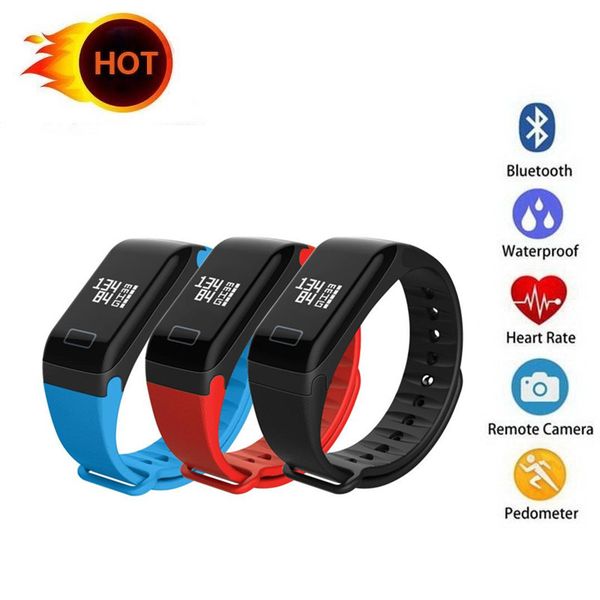 

smart watch f1 blood oxygen blood pressure band fitness sport bracelet heart rate monitor sms reminder smart watch men women