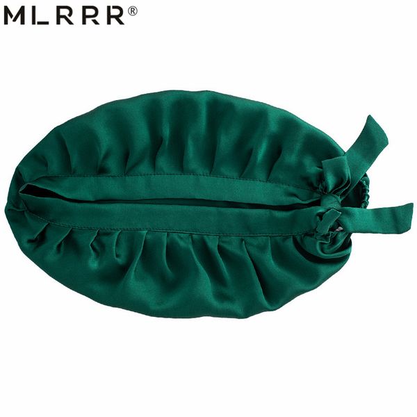 

mlrrr 100% silk hair headwear 16 mumi nightcap multicolor, Blue;gray