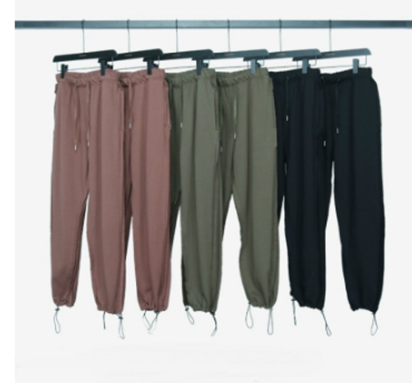 

перевернутые нашивки проблемные sweatpants урожай хлопка jogger штаны elastic cuff, Black