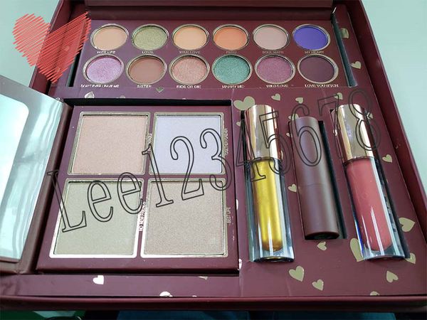 

2018 kylie makeup et jordyn wife life makeup et highlighter eye hadow lip glo matte lip tick co metic kit