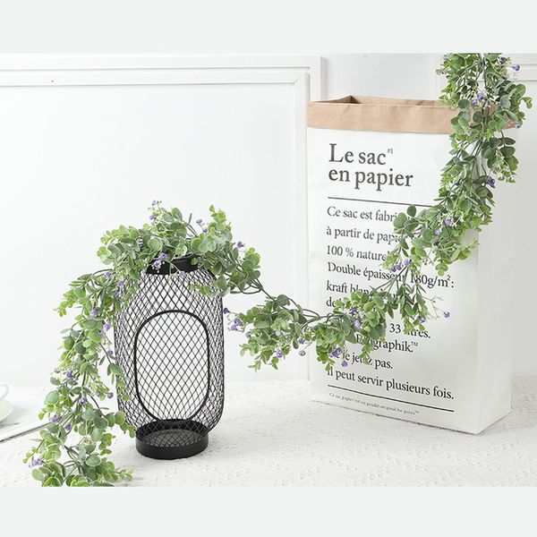 

artificial grass vine wall hanging plant rattan for home garden wedding party decoration deocration green fake grass plant