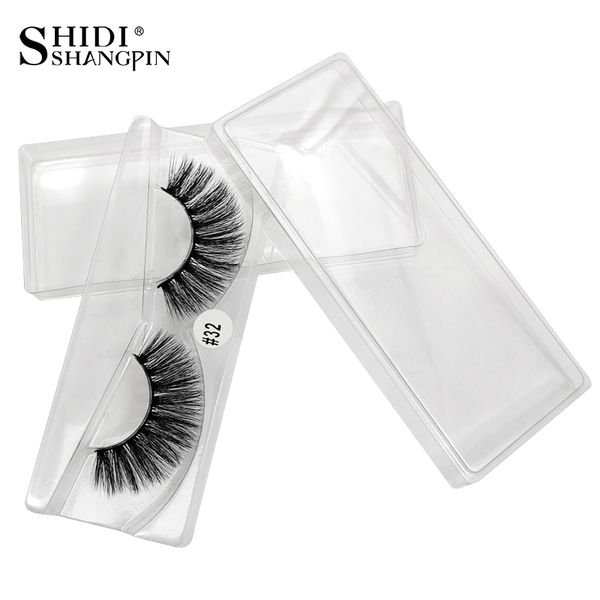 

false eyelashes shidishangpin 30 pairs wholesale hand made 3d mink volume natural messy soft lashes for makeup in bulk
