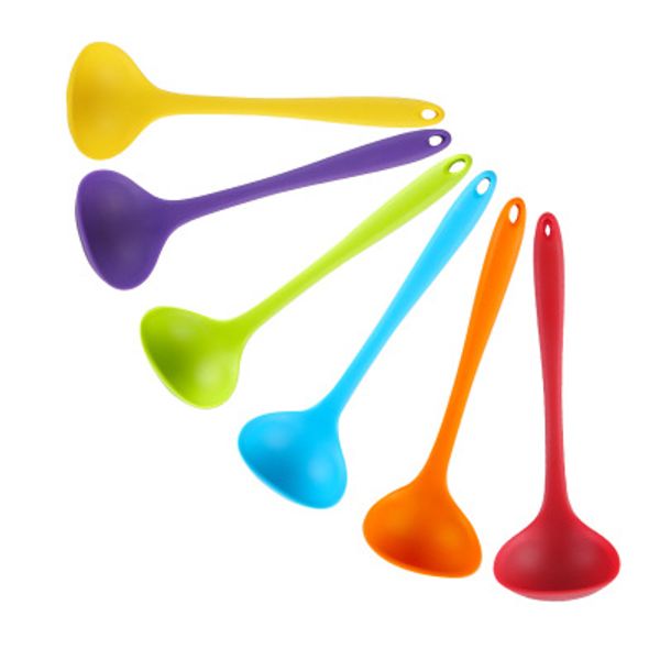 

1pcs all-inclusive handle food-grade silicone soup spoon non-stick soup spoon kitchen appliances cooking spoon kitchen cooking tools