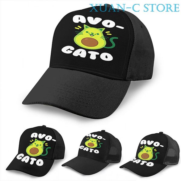 

avogato - avocado - cinco de mayo basketball cap men women fashion all over print black hat, Blue;gray