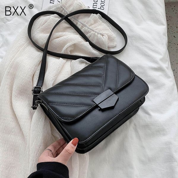 

bxx] simple style pu leather crossbody bags for women 2020 lady shoulder messenger bag female phone handbags and purses hl490
