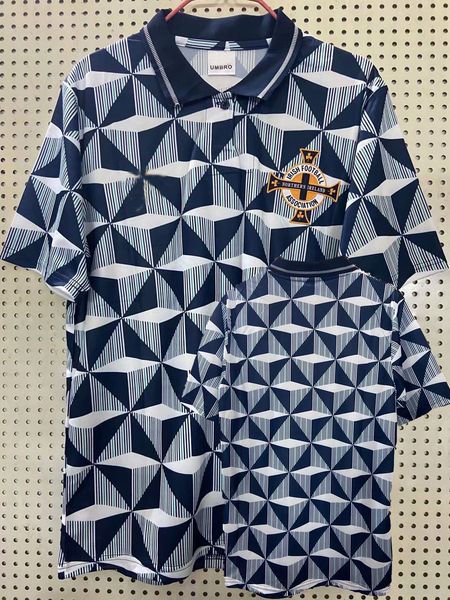 

retro classic 1990 1991 1992 northern ireland soccer jerseys 90/92 home retro football shirt s-2xl, Black;yellow