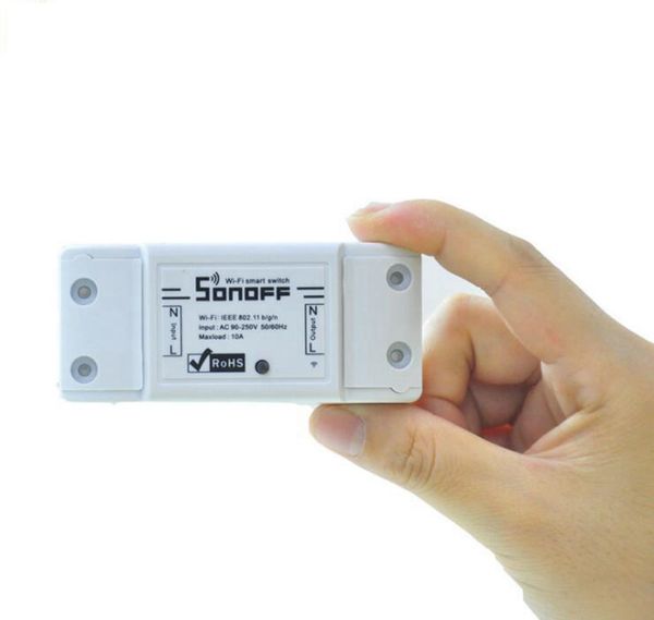 SonOFF WIFI Anahtarı Evrensel Akıllı Ev Otomasyonu Modülü Zamanlayıcı DIY Kablosuz Anahtarı Uzaktan Işık Denetleyici Akıllı Telefon 10A / 2200 W