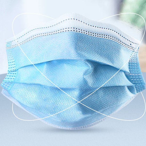 

dhl бесплатная доставка новый синий одноразовые маски для лица мужчины женщины 3-слойный пылезащитный лицо рот маски mascherine maschere